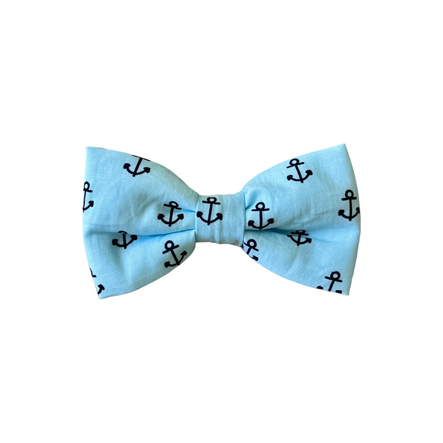 Baby Blue & Navy Dog Collar Bow Tie - Little Sailor